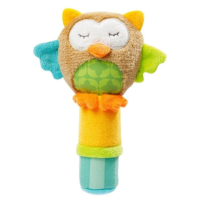 Baby Toys 0 12 Months Soft Cloth Rattle Ball Stuffed Baby Play Ball with Bell Cartoon Animals Interactive Toys Educational Toys