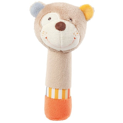 Baby Toys 0 12 Months Soft Cloth Rattle Ball Stuffed Baby Play Ball with Bell Cartoon Animals Interactive Toys Educational Toys