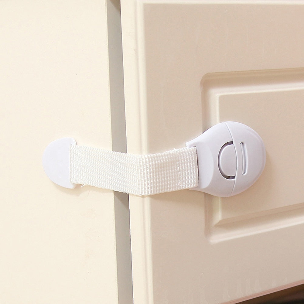 Child Safety Cabinet Lock, Green Baby Safety Protection, Plastic Cabinet Door Lock, Child Safety Door Lock, 10 Pieces.